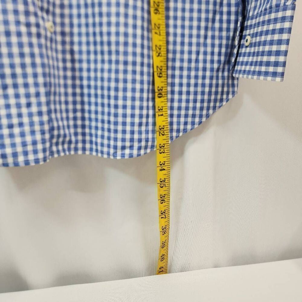 Peter Millar Size Large Gingham Long-Sleeve Button-up Men's Shirt - Picture 5 of 7